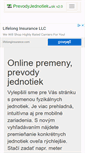 Mobile Screenshot of prevodyjednotiek.sk